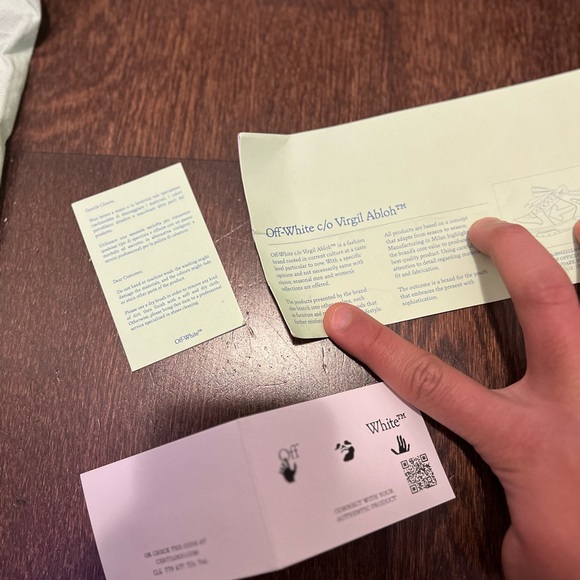 OFF-WHITE Out Of Office "OOO" Low Tops Dark Blue White - Picture 5 of 7